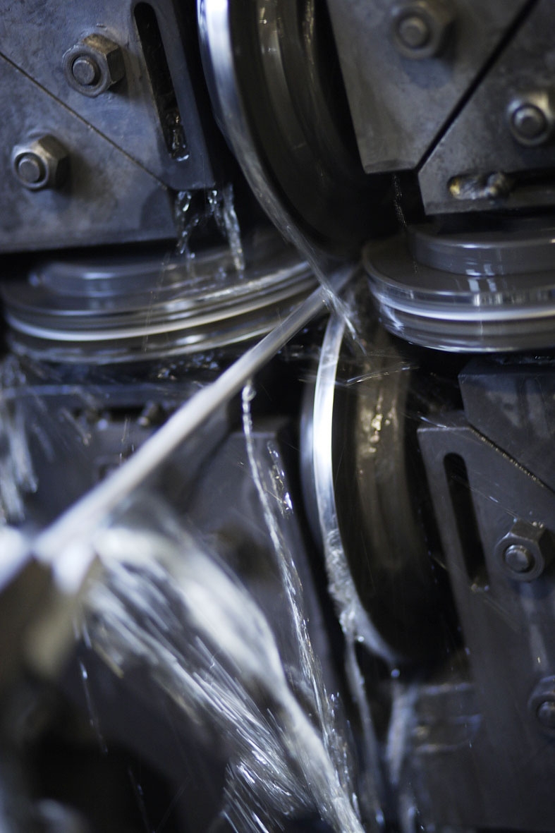 Cold-rolled products during inspection